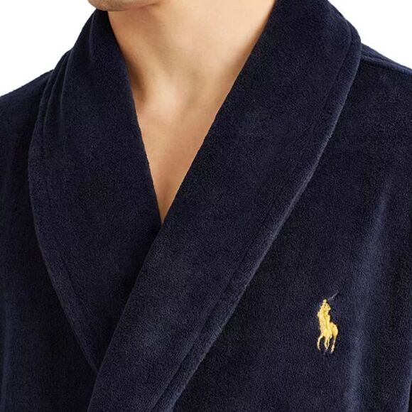 Polo Ralph Lauren Men's Microfiber Plush Robe - Picture 3 of 9